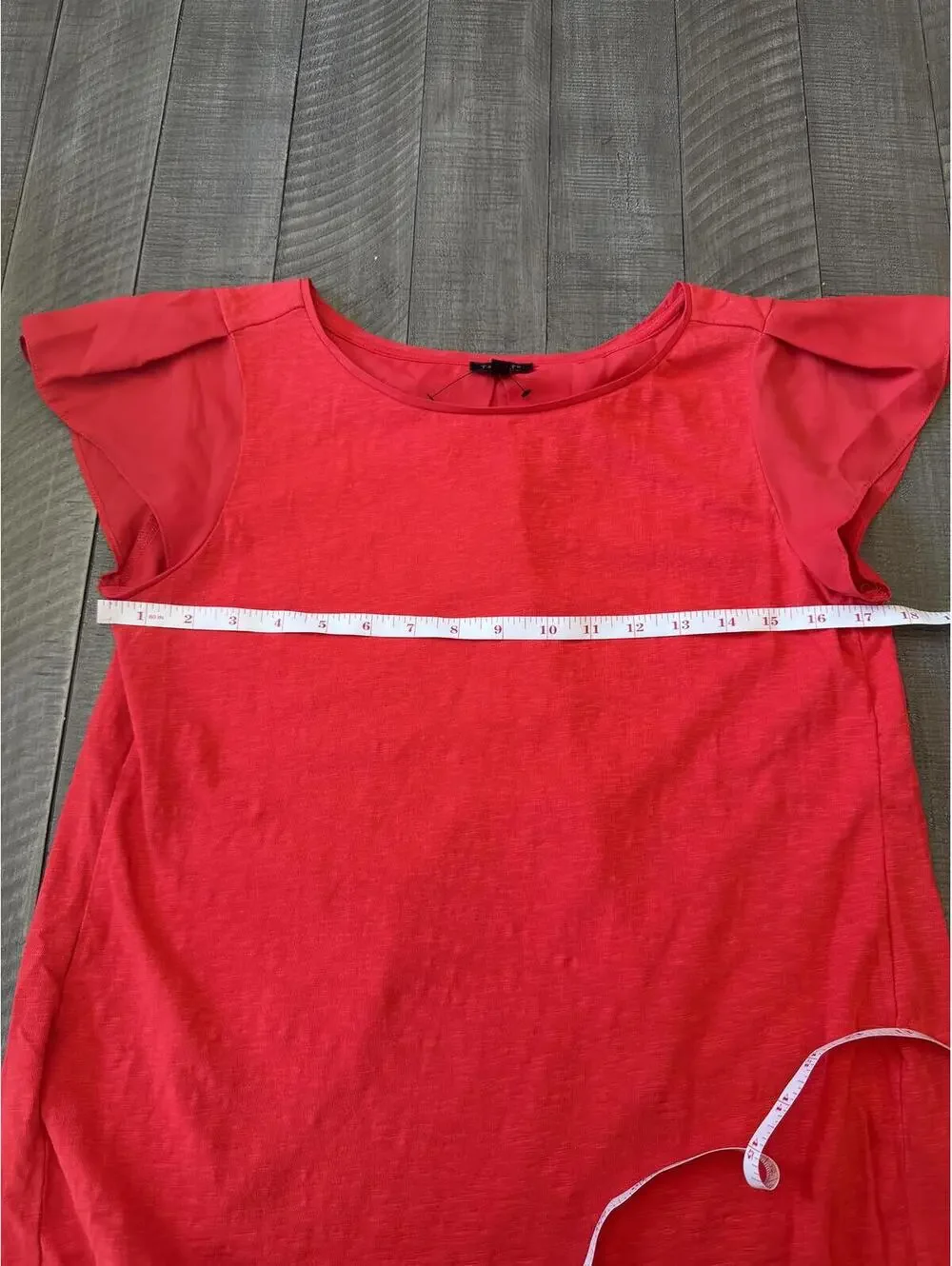 Talbots cotton blend shirt with layered back detail